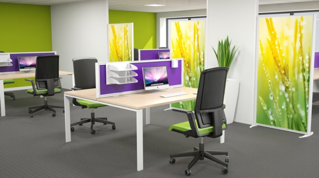 Cloisonnette De Séparation Sur Bureau 800